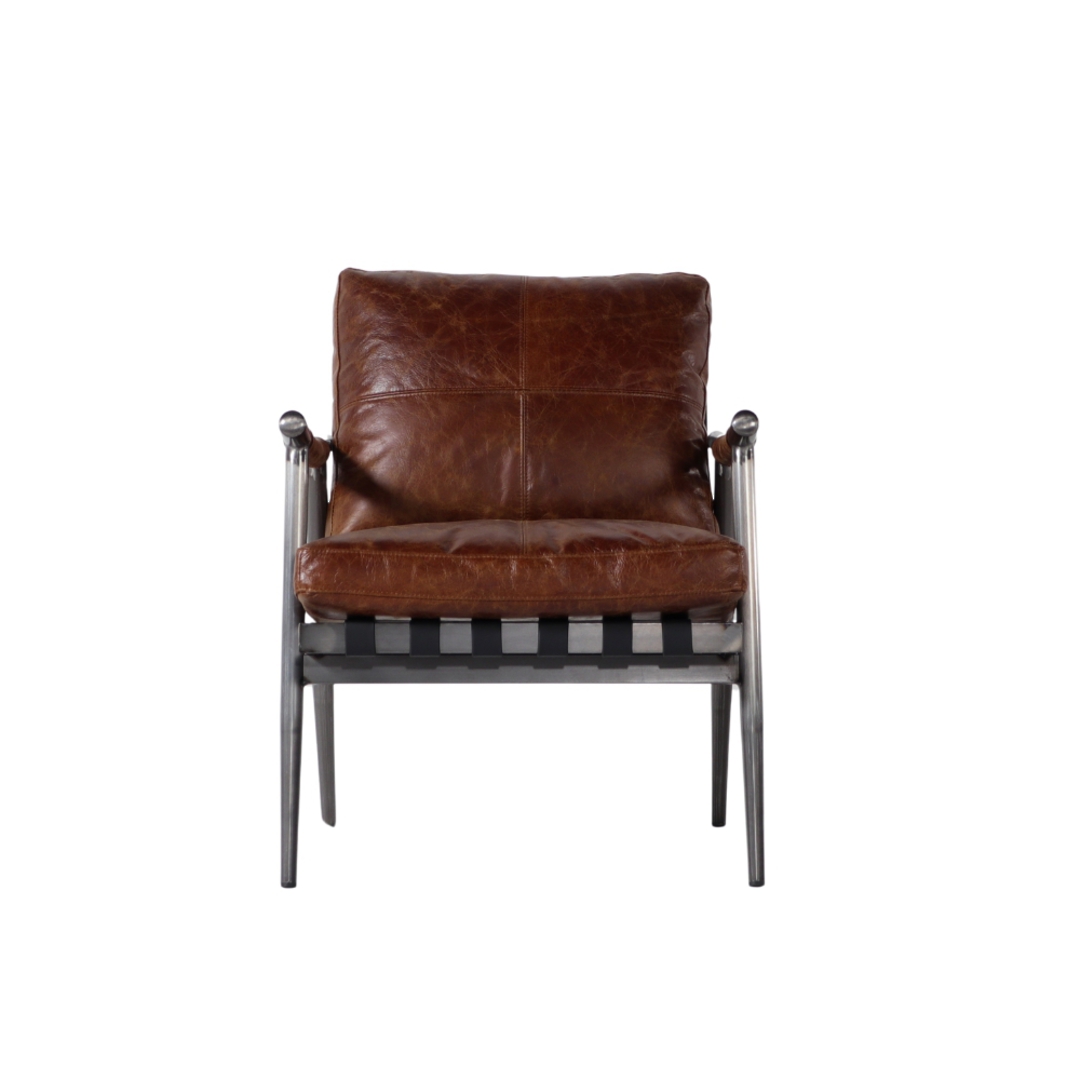Saddler Leather Club Chair - Vintage Cigar image 2